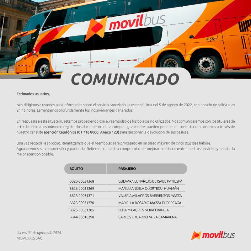 movil tours 28 de julio